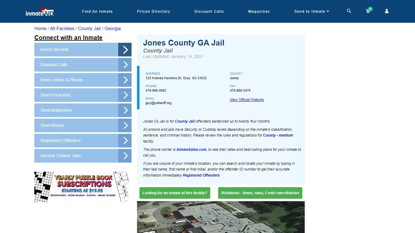 Jones County GA Jail - Inmate Locator - Gray, GA